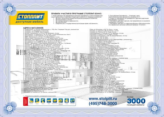 Программа лояльности Столплит