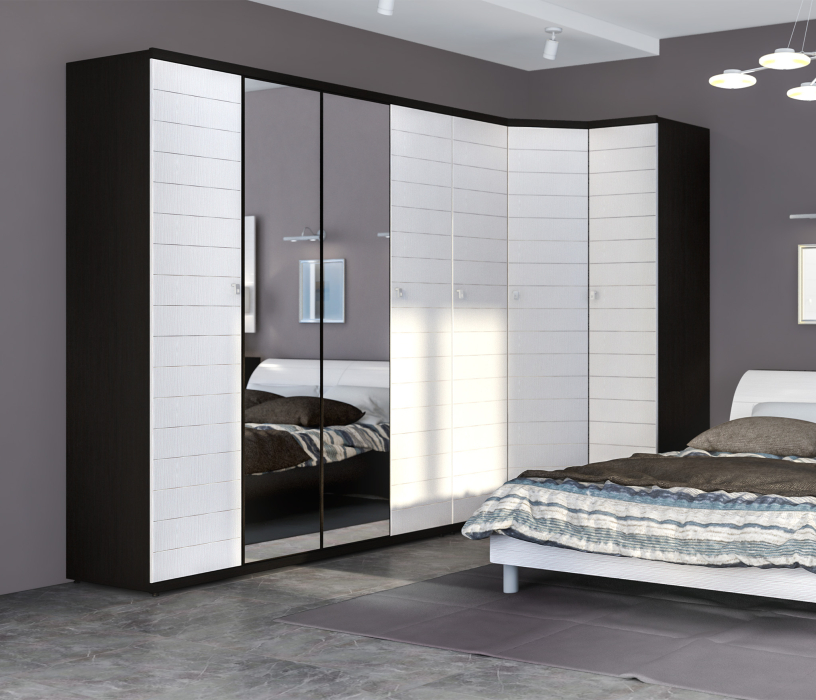 В спальню, Шкаф 4-х дверный Гретта СБ-207