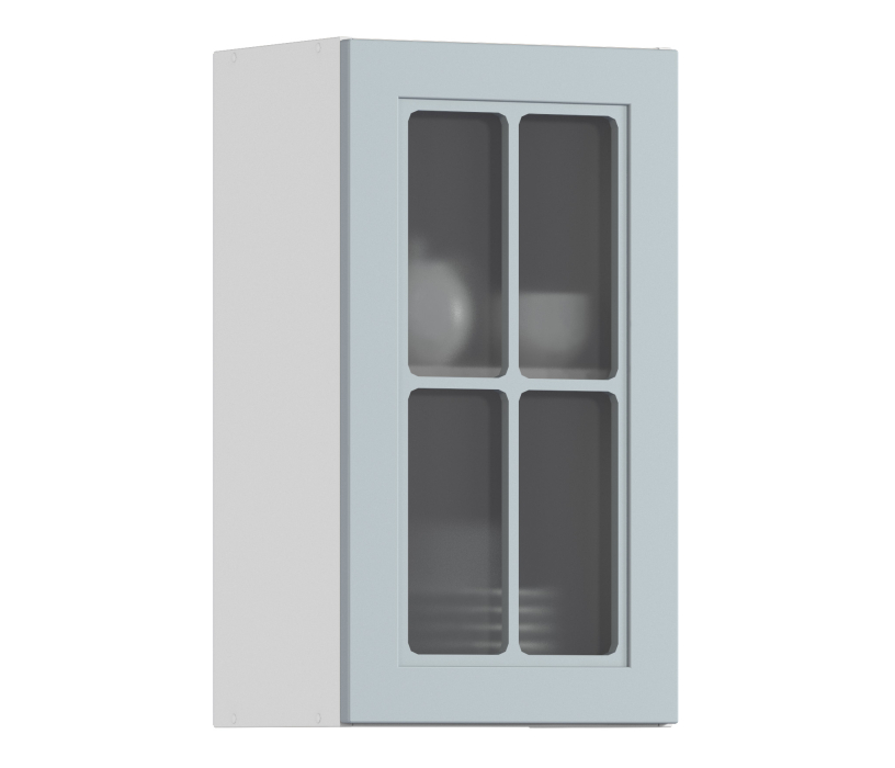 MODERN, MODERN шкаф навесной со стеклом 1 дв 40х72 см