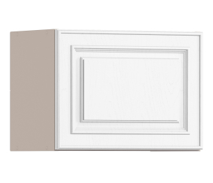 Регина РП-250 Полка гориз с фасадом Песочный/МДФ Классика белый