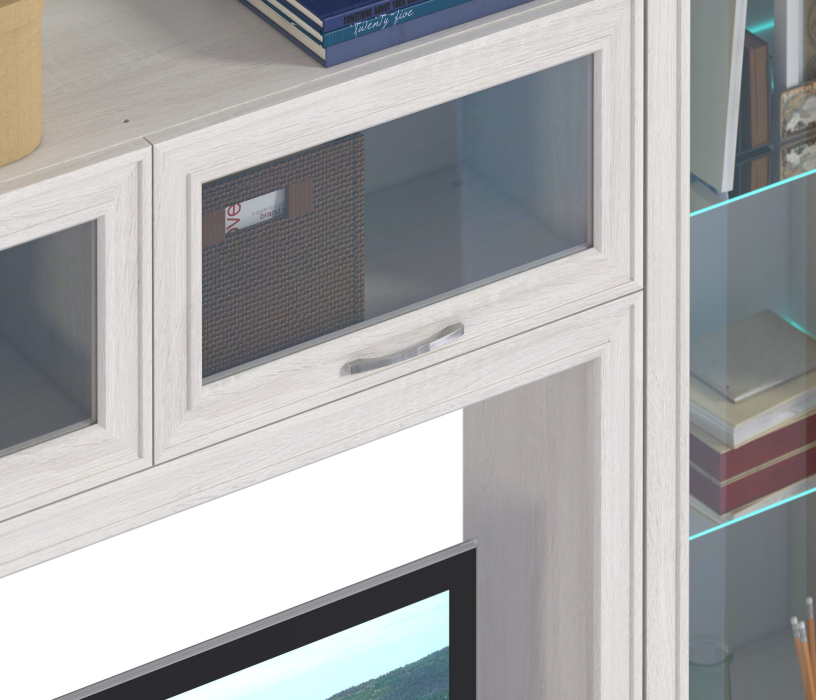 Стенки для гостиной, Флоренция Дуб Сонома белый комплект