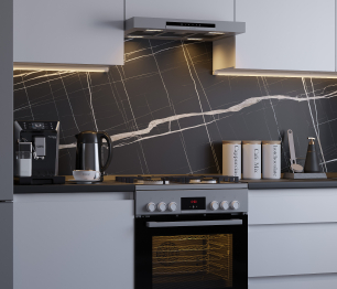 Кухонный гарнитур Леон прямой 240 см, белый