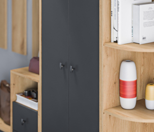 Прихожая Сидней Дуб дикий/Диамант серый