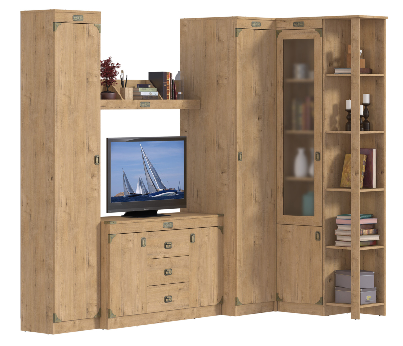 Стенки для гостиной, Фрегат Бунратти набор 2420*1370