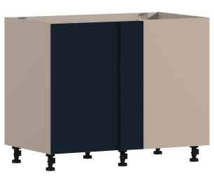 Регина РСП/1-100 Шкаф-стол приставной Песочный/Ф-40 МДФ Квадро Синий