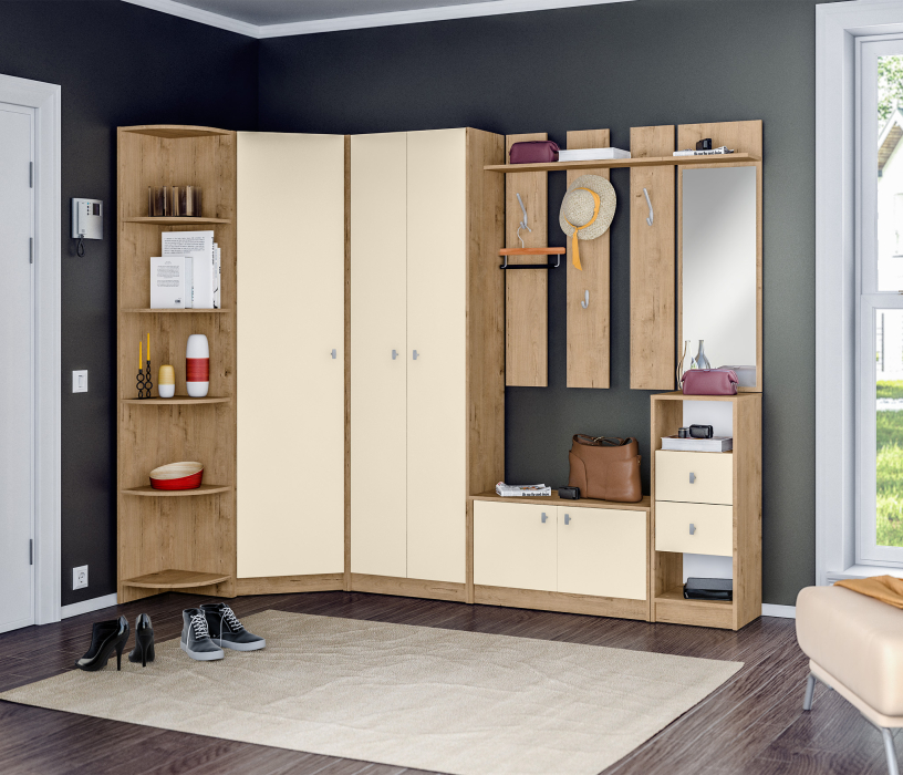 Угловые шкафы, Шкаф угловой Сидней СБ-2589