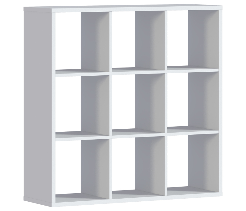 Стеллажи, Стеллаж Кито СБ-3243 Белый с ящиками и дверцами