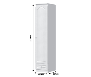 Шкаф 1- но дверный Правый Амалия СБ-986