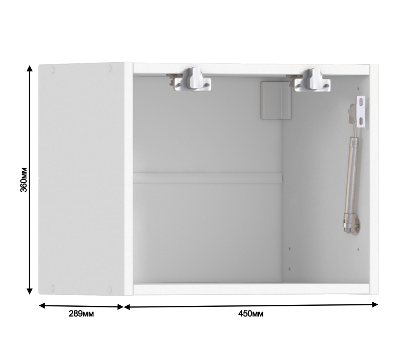 Корпус, Регина корпус для шкафа навесного горизотнального 1 дв 45х36 см