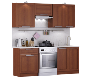 Кухня Ангелина Квадро Итальянский орех 2 м