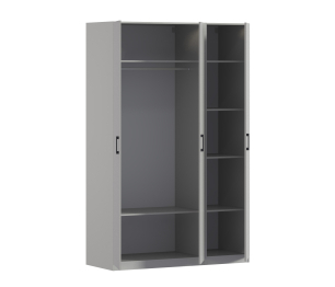 Шкаф трехдверный Макс 1500 мм, вариант №1 (ЛДСП)