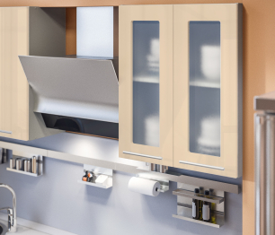 Анна Алюминий/Ваниль глянец/Капучино глянец (без учета столешницы , панели) L-2000