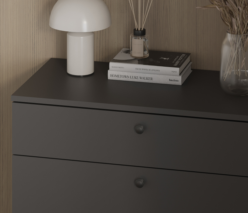 Комоды, Комод Тренд СБ-3444 4 ящика Диамант серый