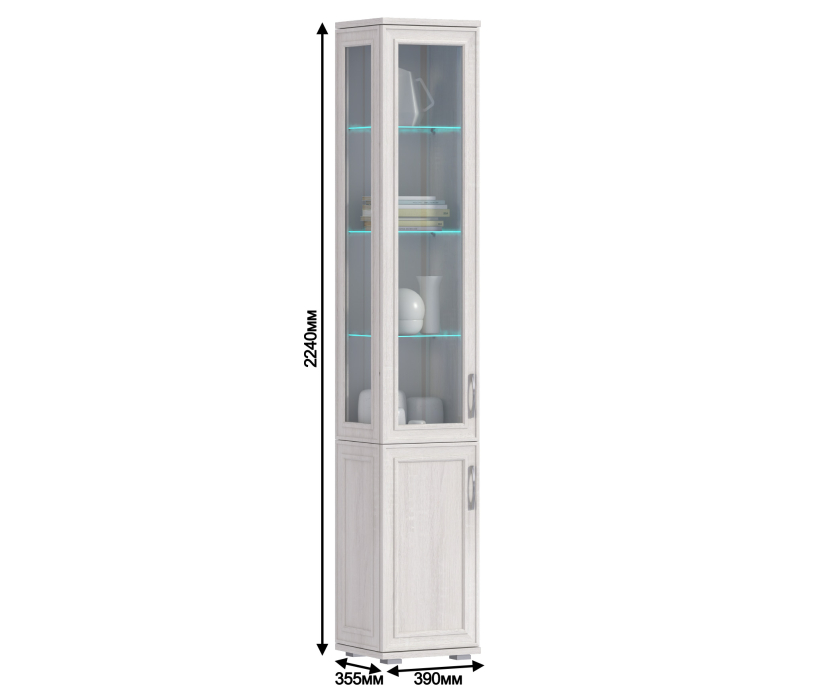 Витрины, Витрина торцевая Флоренция СБ-2400 левая