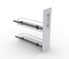 Аксессуары для кухни, Бутылочница ALBA 2-уровневая 110*470*485