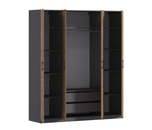 Шкаф четырехдверный Макс 2000 мм, вариант №1 (ЛДСП)