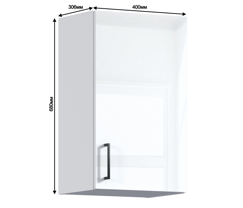 БЕРН, Берн шкаф 1 дв 40х68 см