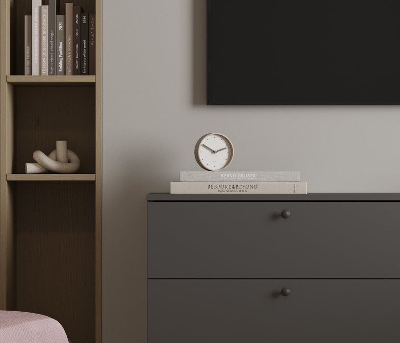 Комоды, Комод Тренд СБ-3442 6 ящиков диамант серый