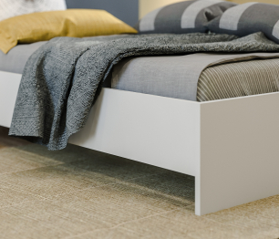 Кровать Mika / Мика СБ-3286 Белый,Серый