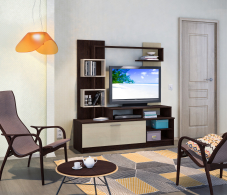 Стенки для гостиной, Интеро СБ-2741 Стенка Венге/Дуб Кремона