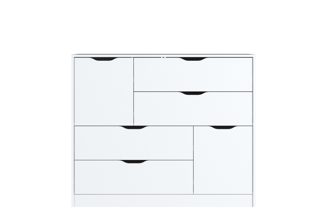 Комоды, Комод 4 ящика 2 двери Сапфир