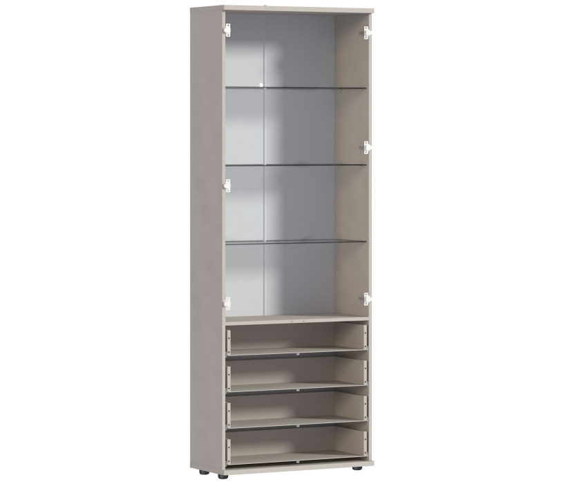 Сити, Сити СБ-2925 Витрина с полками стекло