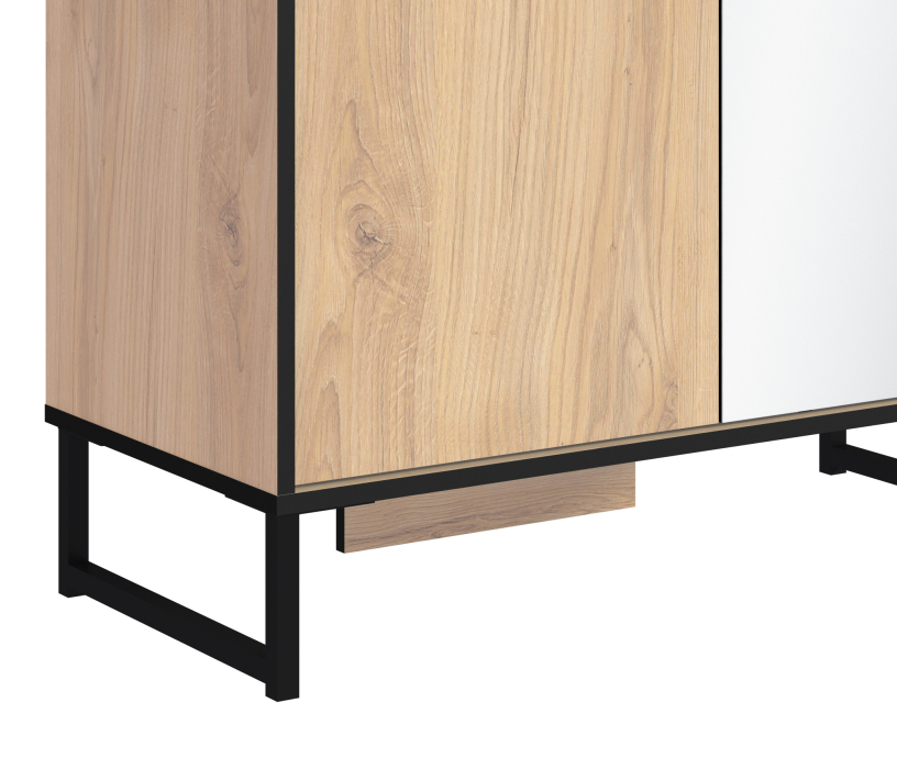 Домашние кабинеты, Лофт кабинет (стол+комод+шкаф) Дуб Минерва