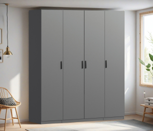 Шкаф четырехдверный Макс 2000 мм, вариант №2 (ЛДСП)