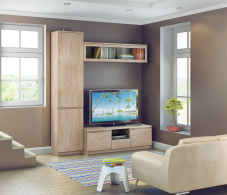 Стенки для гостиной, Гостиная Веста Дуб Сонома L-1900