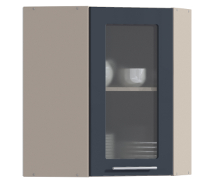 Эстель шкаф навесной угловой 1 дв 60х72 см