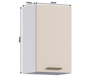 Соренто шкаф 1 дв 40х68 см