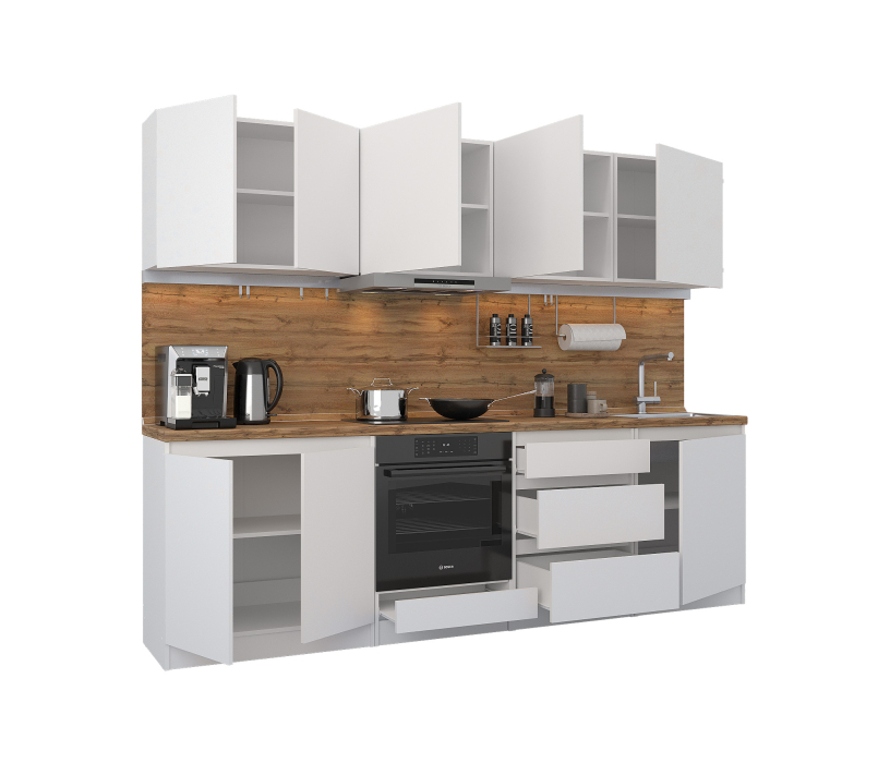 Кухонные гарнитуры, Кухонный гарнитур Леон прямой 2600 см