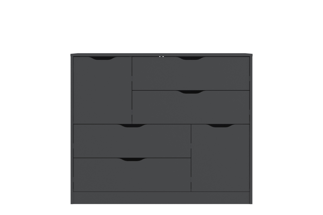 Комоды, Комод 4 ящика 2 двери Сапфир