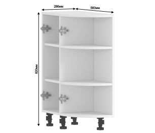 Шкаф-Стол торцевой Регина РСТК-30 Белый