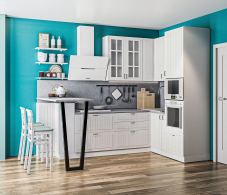 Кухонные гарнитуры, Кухонный гарнитур Регина Белый/ Сандал Белый 2,8х1,75 м