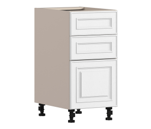 Регина РСЯ-40 Шкаф-Стол с ящиками Песочный/МДФ Классика белый