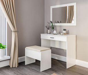 Набор для спальни Гранд / Ливерпуль Дуб Приморский Белый/МДФ Классика Светлый