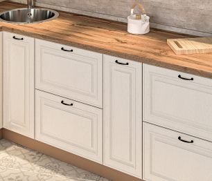 Кухонный гарнитур Регина Дуб Вотан/Классика Светлый 2,4х2,4 м