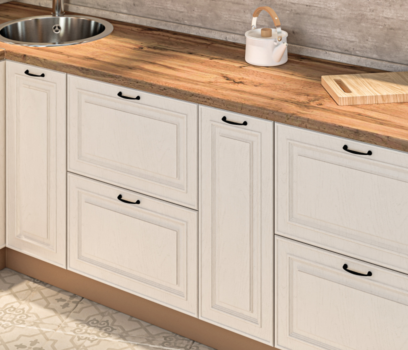 Кухонные гарнитуры, Кухонный гарнитур Регина Дуб Вотан/Классика Светлый 2,4х2,4 м