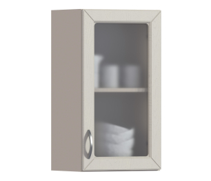 Сити шкаф навесной со стеклом 1 дв 40х72 см