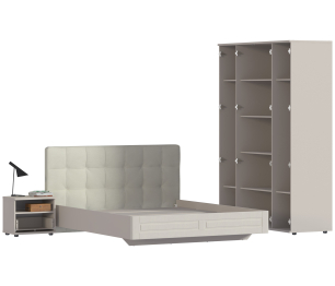 Сити Комплект (кровать СБ-2938+тумба+шкаф 4-х дв.)