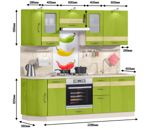 Регина Оливковый глянец 2300