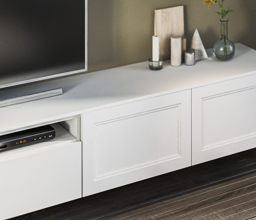 Стенки для гостиной, Гостиная Тренд 3 Белый/Modern Белый