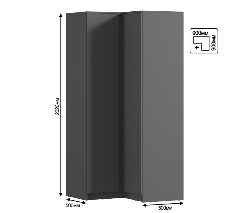 Угловые шкафы, Шкаф угловой Леон СБ-3365