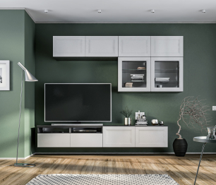 Гостиная Тренд Диамант серый/МДФ Modern Светло-серый