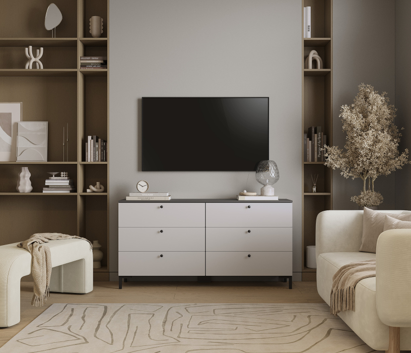 Комоды, Комод Тренд СБ-3442 6 ящиков