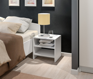 Кито набор (кровать+шкаф+тумба) Белый