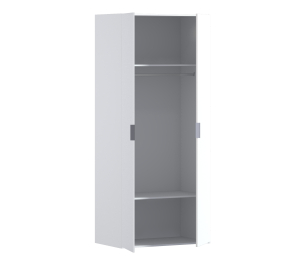 Мальта СБ-3263 Шкаф 2 дверный Белый/МДФ Белый