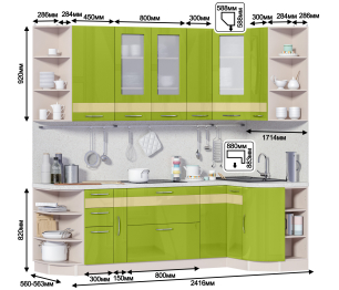 Регина Угловая 2450*1200