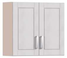 Навесные, Регина РП-80 Полка с двумя фасадами Песочный/Риф белоснежный